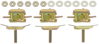 13931C - 1962-67 Chevy II, Nova; Upper Trunk Cove Molding Clip Set; Clips, Nuts, Washers