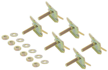 13931C - 1962-67 Chevy II, Nova; Upper Trunk Cove Molding Clip Set; Clips, Nuts, Washers