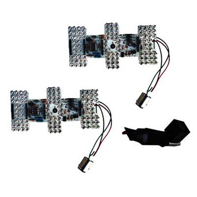 1964-66 Ford Mustang; Deluxe LED Sequential Tail Light Conversion Kit; Ultra Bright