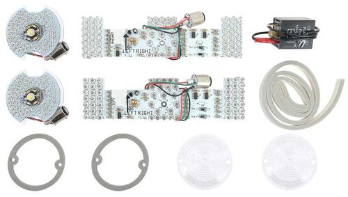 1967-68 Ford Mustang; Euro-Style Dual Color LED Tail Light Kit