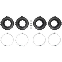 1958-1966 Bel Air, Impala; 1958-72 Chevy, GMC Truck; Headlamp Mounting Bucket & Trim Ring Set; 2 Tab; 8 Piece Set