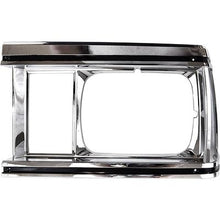 1981 El Camino, Caballero, Malibu; Headlamp Bezel, Chrome/Black; LH
