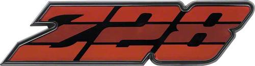 14024337 - 1980-81 Camaro; Z28 Grill Emblem ; Tri-Color Red; GM Licensed