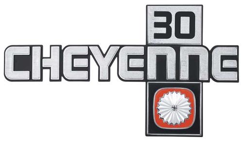 14026450 - 1981-91 Chevrolet Truck; CHEYENNE 30 Front Fender Emblem ; Each