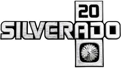 14026452 - 1981-87 Chevy Pickup, Suburban; SILVERADO 20 Front Fender Emblem ; Each; GM Licensed