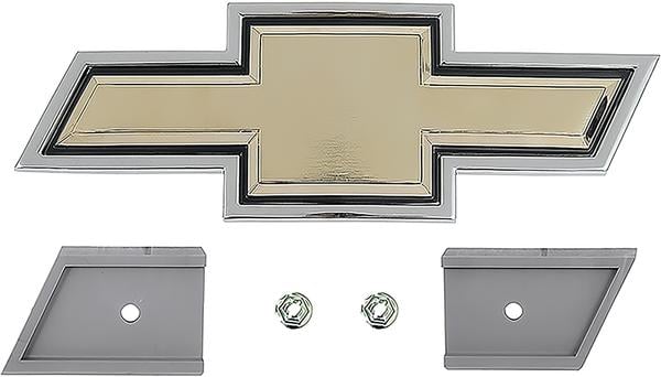 14043882 - 1983-88 Chevy Pickup, Blazer, Suburban,1983-91 Van; Bow Tie Grill Emblem; with Chrome Grill; Includes Spacers