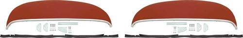 14052 - 1968 Chevrolet Impala; Rear Fender Skirts; with Moldings and Hardware; RH & LH; Pair