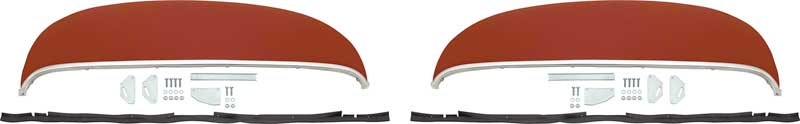14052 - 1968 Chevrolet Impala; Rear Fender Skirts; with Moldings and Hardware; RH & LH; Pair