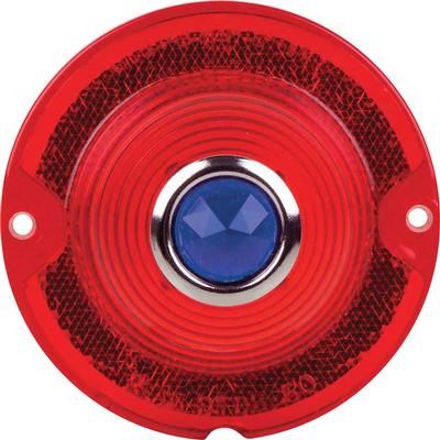 1958 Impala, Bel Air, Biscayne; Blue Dot Tail Lamp Lens; Each