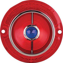 1963 Impala, Bel Air, Biscayne; Blue Dot Tail Lamp Lens; with Outer Chrome Ring; Each