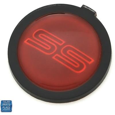 14080697 - 1985-88 Monte Carlo, El Camino; SS Horn Cap Emblem; Red/Orange