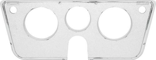 1969-72 Chevy, GMC Pickup, Blazer, Jimmy, Suburban; Dash Gauge Bezel; Chrome Face; 3 Gauge; For Warning Lights