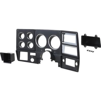 1978-80 Chevy, GMC Pickup, Blazer, Jimmy, Suburban; Dash Bezel; Black with Chrome Accents in Gauge Recess Areas; with Ai
