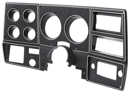 1978-80 Chevy, GMC Pickup, Blazer, Jimmy, Suburban; Dash Bezel; with AC; Black & Silver
