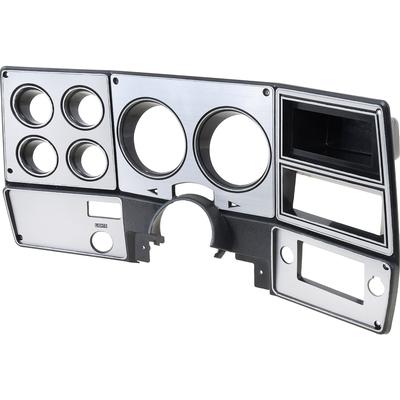 1978-80 Chevy, GMC Pickup, Blazer, Jimmy, Suburban; Dash Bezel; Black; w/o AC; Brushed Aluminum