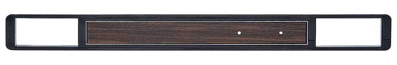 14250 - 1973-80 Chevy, GMC C10, Blazer, Jimmy, Suburban; Dash Trim Plate Molding; with AC; Black with Walnut Woodgrain I