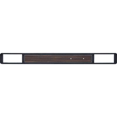 14250 - 1973-80 Chevy, GMC C10, Blazer, Jimmy, Suburban; Dash Trim Plate Molding; with AC; Black with Walnut Woodgrain I