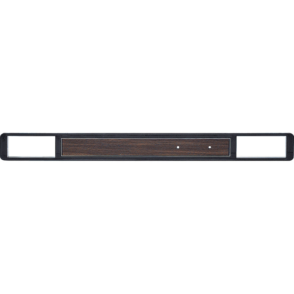 14250 - 1973-80 Chevy, GMC C10, Blazer, Jimmy, Suburban; Dash Trim Plate Molding; with AC; Black with Walnut Woodgrain I
