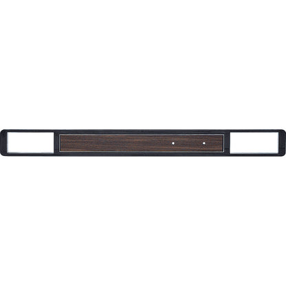 14250 - 1973-80 Chevy, GMC C10, Blazer, Jimmy, Suburban; Dash Trim Plate Molding; with AC; Black with Walnut Woodgrain I