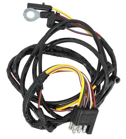 1966 Mustang; 6 Cylinder; With Gauges; Firewall to Engine Gauge Feed Wire Harness