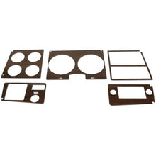 1978-80 Chevrolet C10, K10, Blazer, GMC C15, K15, Jimmy, Suburban; Dash Bezel Insert Set; with Air Conditioning; Woodgra