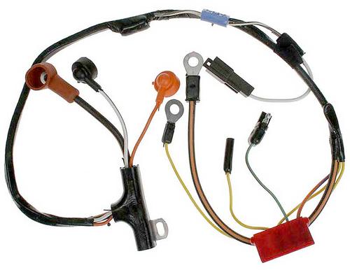 1973 Mustang; 6 Or 8 Cylinder; Without Gauges; With AC; Low Amp; Alternator Wiring Harness