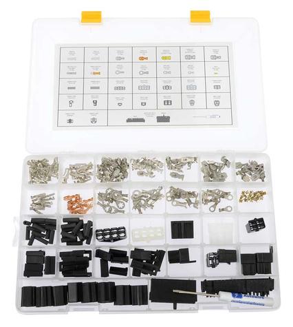 Professional Grade Terminal & Connector Kit; 250 Pieces