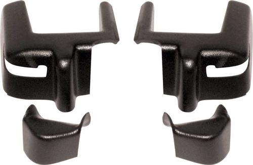 14641 - 1987-92 Camaro, Firebird; Upper Seat Belt Trim Set; Convertible; 4 Piece Set; Black