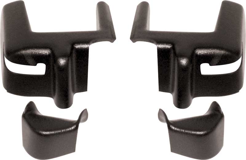 14641 - 1987-92 Camaro, Firebird; Upper Seat Belt Trim Set; Convertible; 4 Piece Set; Black