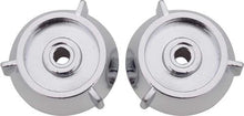 1964-65 Chevy II Nova; Chevelle; Impala; Radio Tone/Fader Knobs; Die-Cast Chrome; Pair