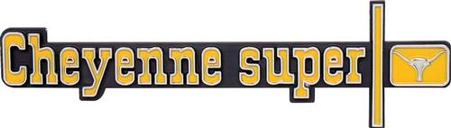 14893 - 1973-74 Chevrolet; Truck, Blazer, Suburban; Cheyenne Super; Dash Panel Emblem
