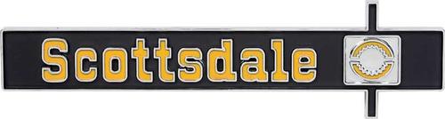 14894 - 1975-80 Chevrolet Truck, Blazer, Suburban; Scottsdale; Dash Panel Emblem