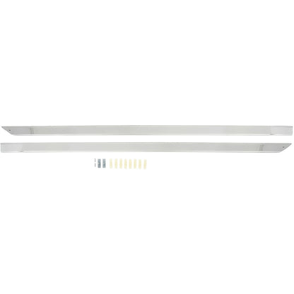 152991 - 1959-60 Chevrolet Impala; Rocker Panel Moldings; Stainless Steel; Pair; With Replacement Style Clips