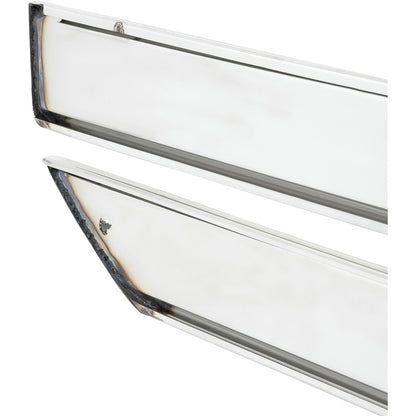152991 - 1959-60 Chevrolet Impala; Rocker Panel Moldings; Stainless Steel; Pair; With Replacement Style Clips