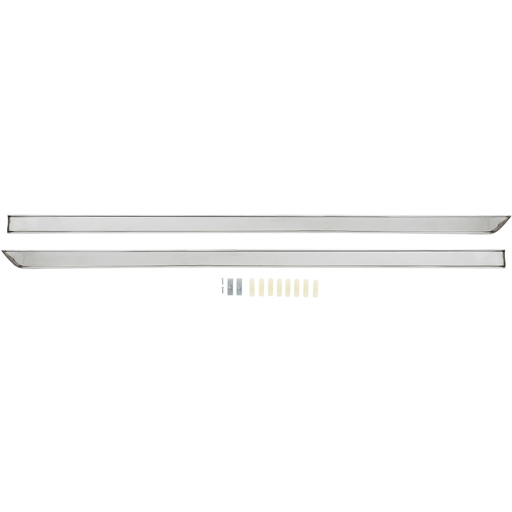 152992 - 1961 Chevrolet Impala; Rocker Panel Moldings; Stainless Steel; Reproduction; Pair