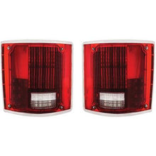 1973-91 Chevrolet, GMC Pickup, Blazer, Jimmy, Suburban; Sequential LED Tail Lamp Assemblies; With Bright Aluminum Trim