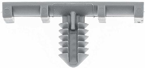 Wiring Harness "T" Clip, 1.5", Gray