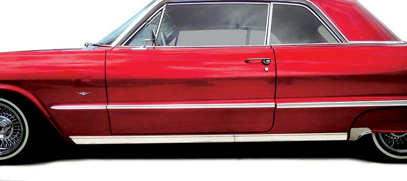 153446 - 1963-64 Impala / Fullsize Rocker Panel Moldings ; Custom