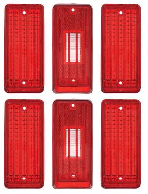 1970 Chevy Impala, Caprice; Tail Light Lens Set; 6 Piece Set; except Station Wagon