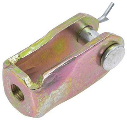 3/8"-24 Brake Pedal Clevis; Zinc Plated