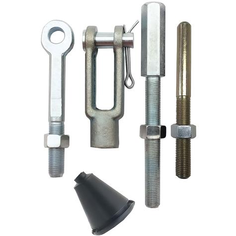 Universal Master Cylinder Pushrod Kit; ; Adjustable; 3/8"-24 Thread; Manual Brakes