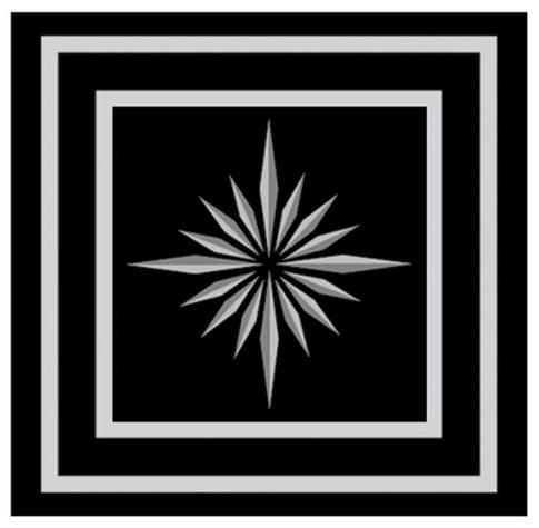 1968-69 GM; Seat Belt Buckle Emblem; Standard Interior; Black; Starburst; Pair