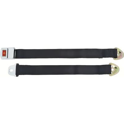1965-66 Impala, Nova, Chevelle; Deluxe Rear Seat Belt; Red/Gold Starburst; Each