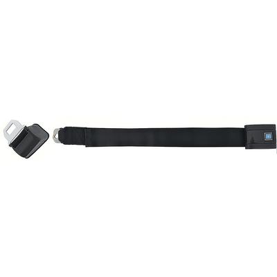 1968-72 Impala, Nova, Front Bucket Seat Belt Assembly; w/Retractor Standard; Black; LH