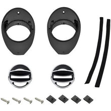 1966-67 Chevrolet Chevelle, Malibu, El Camino; Air Vent Ball and Bezel Set; Black Bezels