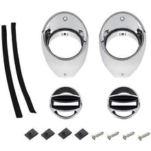 1966-67 Chevrolet Chevelle, Malibu, El Camino; Air Vent Ball and Bezel Set; Chrome Bezels