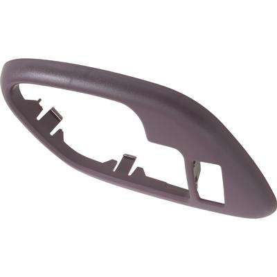 1995-2002 Chevy, GMC Pickup, SUV; Inner Door Handle Bezel; w/Power Door Lock Hole, Manual Window; Red; LH Drivers Door