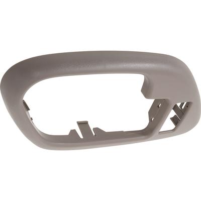 1995-2002 Chevy, GMC Pickup, SUV; Inner Door Handle Bezel; w/Power Door Lock Hole, Manual Window; Brown; LH Drivers Door
