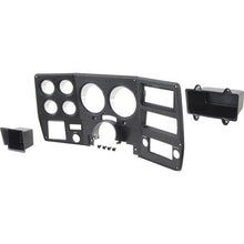 1975-77 Chevy GMC Pickup, Blazer, Jimmy, Suburban; Dash Gauge Bezel; Black with Chrome Accent in Gauge Recess; with Air 