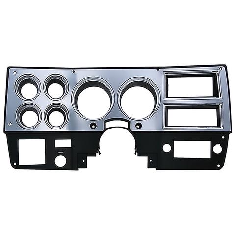 1975-77 Chevy GMC Pickup, Blazer, Jimmy, Suburban; Dash Gauge Bezel; With AC;  Brushed Aluminum